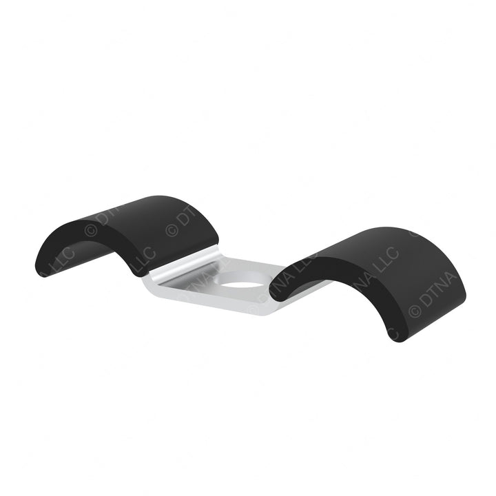 23-13629-075 DUAL TUBE CLAMP,VNYL DIPPD,3/4