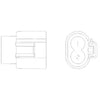 23-13662-220 CONNECTOR-2 CAV,Y9.5,