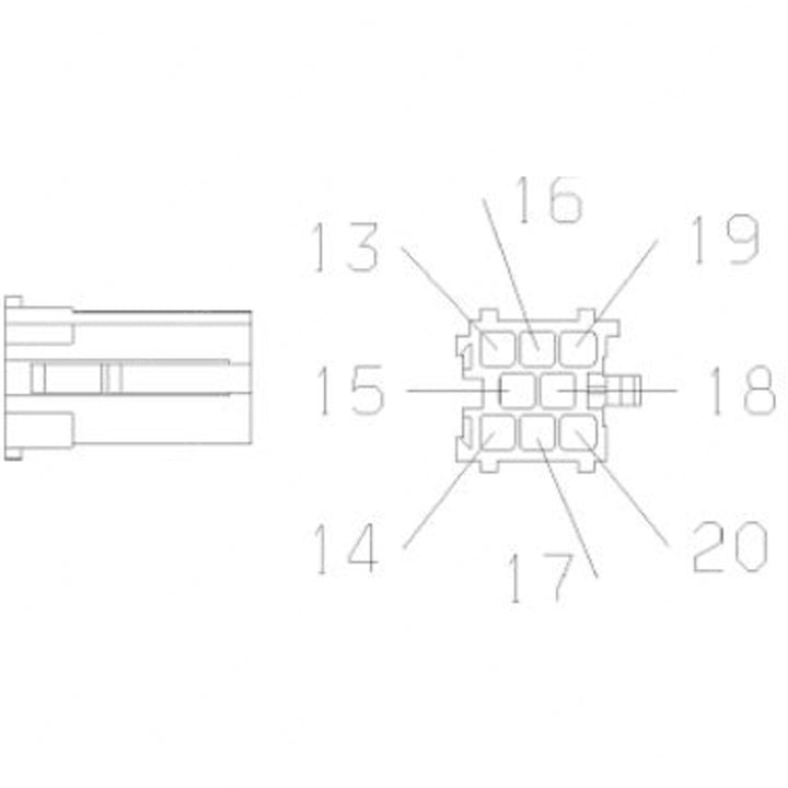 23-13662-800 PLUG-8CAV,DCS2 1.5,BL