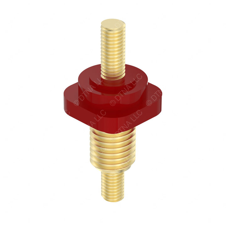 23-13718-030 STUD,PASS-THRU,ELECTRICAL,1/4-20,RED