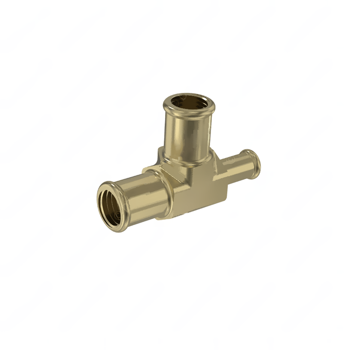 23-13748-161 TEE-BARBED UNION,10-6-10,BRASS