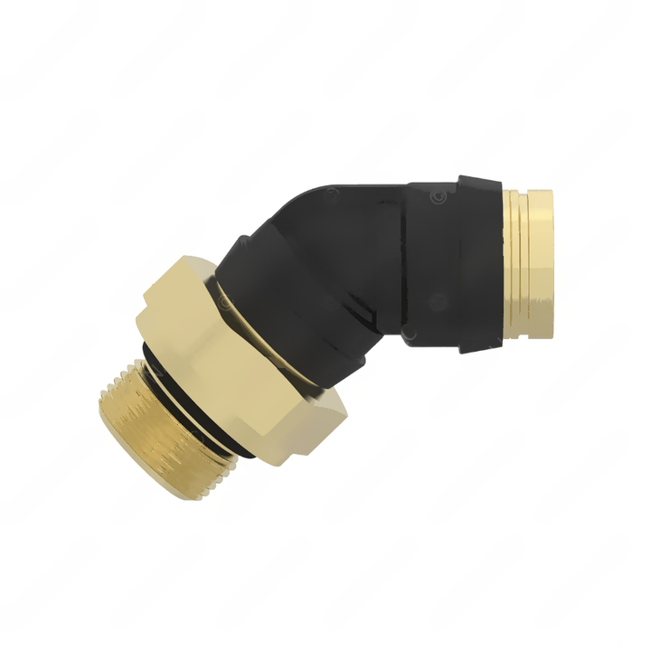 23-14559-004 ELB-45,3/8 PTC X M16 MALE ORNG