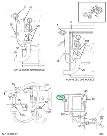 23323H Spacer, Brake Cable 1/4- Pipe