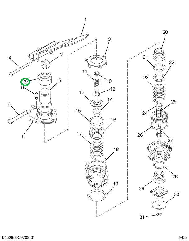 234923R1 BOOT AIR BRAKE VALVE