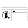 24-00542-001 LABEL-MANIFOLD HEATER,SPANISH