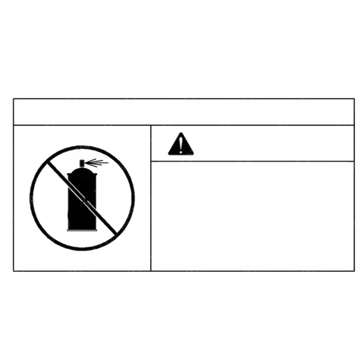 24-00542-001 LABEL-MANIFOLD HEATER,SPANISH