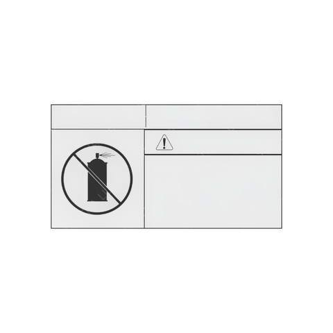 24-00542-002 LABEL-MANIFOLD HEATER FRENCH