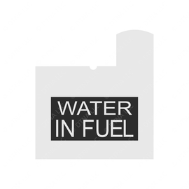 24-01374-017 ICON, WATER IN FUEL, plastic overlay
