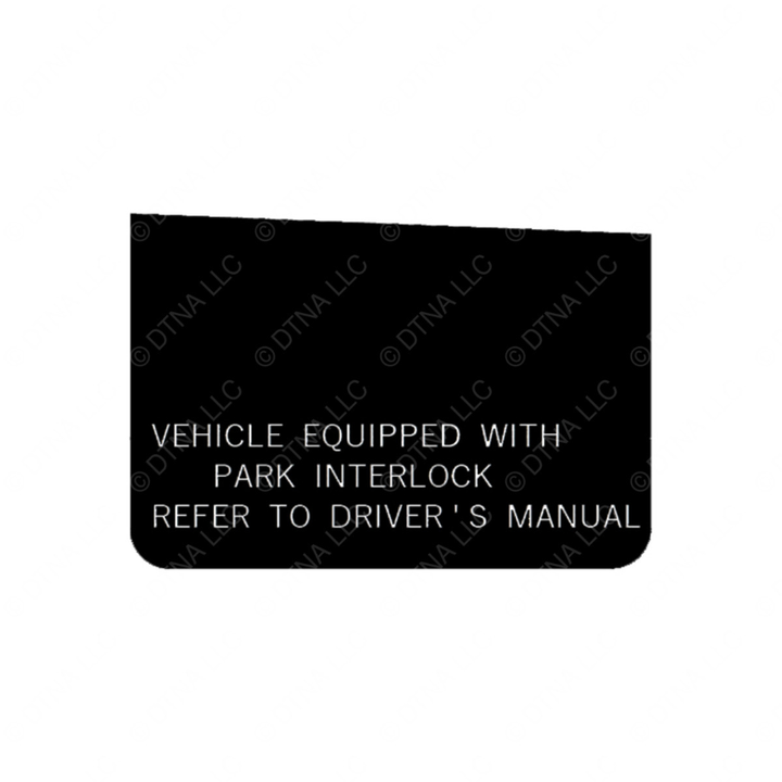 24-01568-000 LABEL PARK INTERLOCK B2