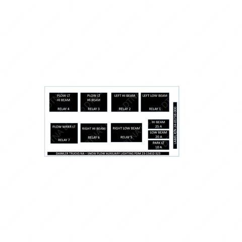 24-01738-000 LABEL-PLOW LIGHTS,M2,H W L