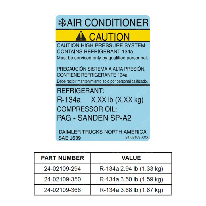 24-02109-294 LABEL-2.94LB,1.33KG,SP-A2