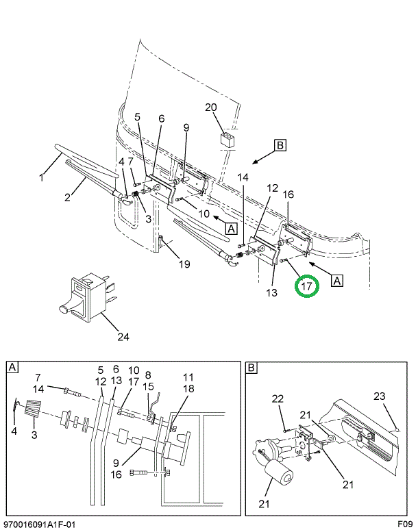 24394R1 SCREW  NO .10-16 X 5/8 P/HDCR