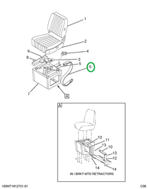 244845R2 BELT SEAT