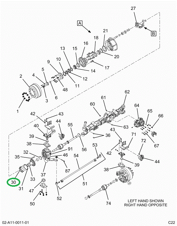 24874R1 BOLT 5/8 X 1-3/4 PHC TYPE 8