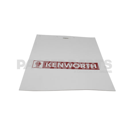 24X30WKWF Mudflap - White 3/16 30 KW Bar Red Poly