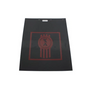 24X30BKWB-R MUDFLAP-BLACK 3/16 30 KW BUG RED