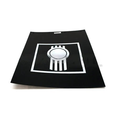 24X30BKWB MUDFLAP-BLACK 3/16 30 KW BUG WHITE