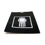 24X30BKWB MUDFLAP-BLACK 3/16 30 KW BUG WHITE