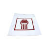 24X30WKWB MUDFLAP-WHITE 3/16 30 KW BUG RED POLY