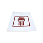 24X30WKWB MUDFLAP-WHITE 3/16 30 KW BUG RED POLY