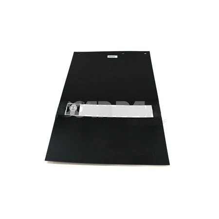 24X36BKWF MUDFLAP-BLACK 3/16 36 KW BAR WHITE