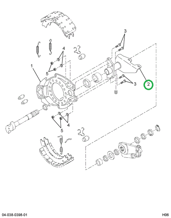 2500112C91 BRACKET BRK CAMSHAFT & CHAMBER