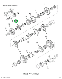 2500215C1 GEAR MASFT 6TH SPEED