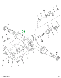 2500264C1 HOUSING F/R 14GTM N P R HEND