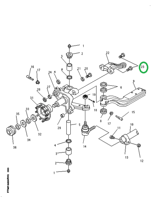 2500526C1 BOLT HH STRG ARM