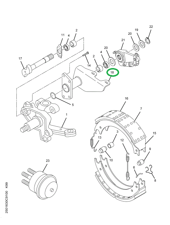2500645C91 BRACKET BRK CAMSHAFT & CHAMBER