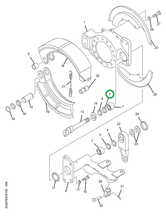 2500798C1 Seal Brake Camshaft
