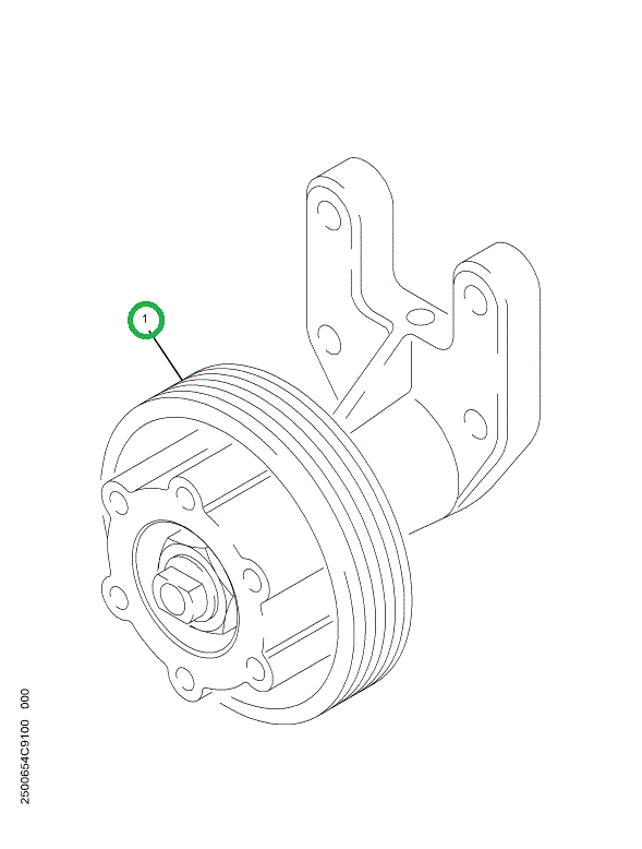 2500879C91 HUB ASSY  FAN DRIVE PULLEY