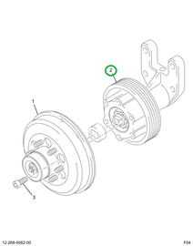 2501128C91 HUB FAN DRIVE PULLEY