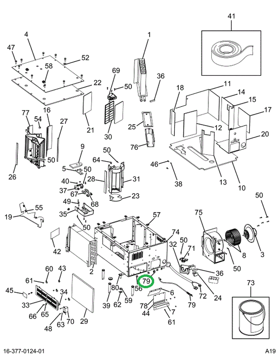 2501237C1 CABLE HTR TEMP CNTRL W/GRMMT