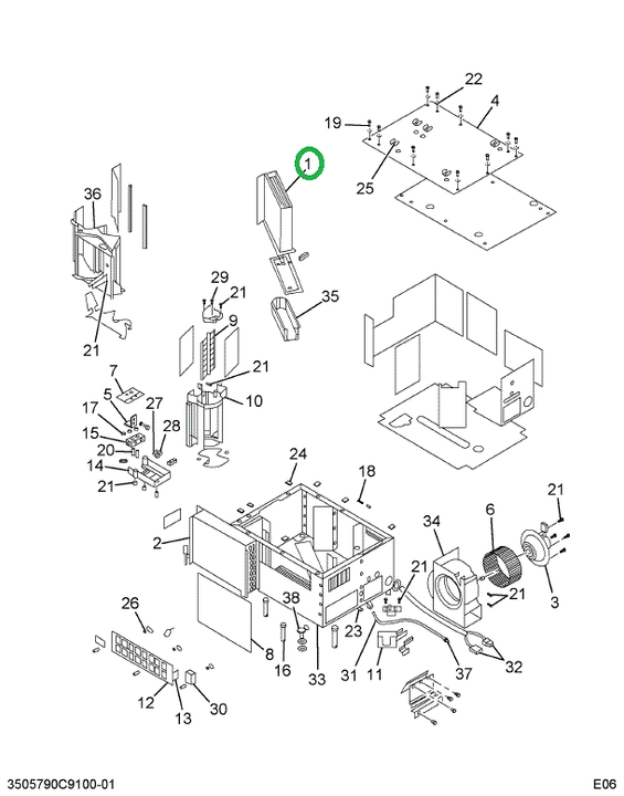 2501238C1 CORE ASM HEATER