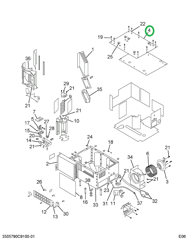 2501239C1 COVER SEAT HTR BOX