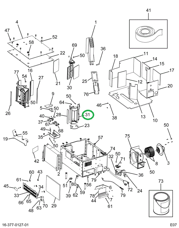 2501249C1 HOUSING AIR COND BUNK