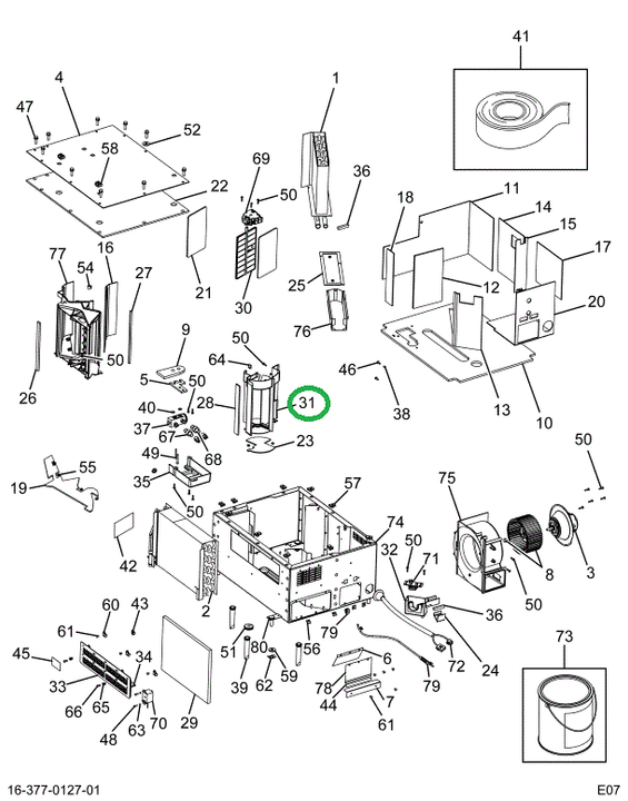 2501249C1 HOUSING AIR COND BUNK
