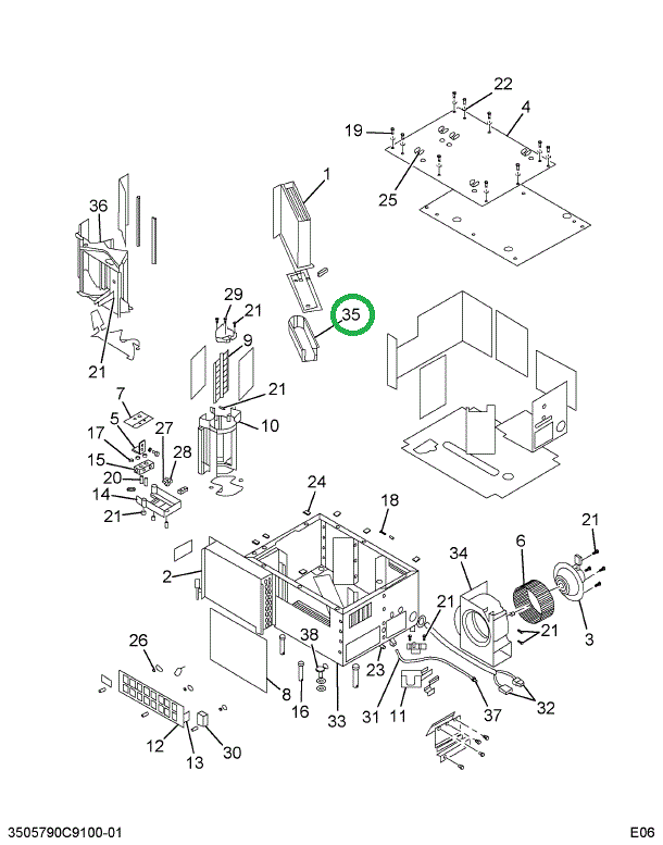 2501253C1 COVER HTR WELDMENT