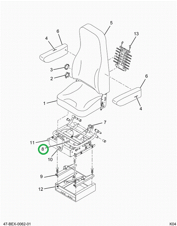 2501437C91 SPRING AIR SEAT
