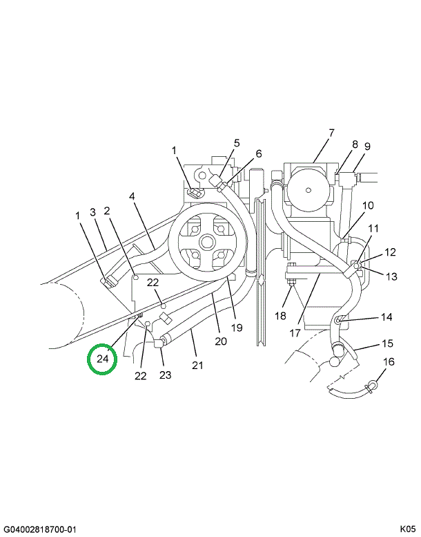 25014R1 RING O 7/8 X 1 CLASS 5 SEAL