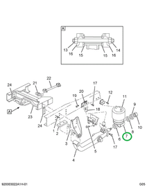 2501620C91 Bushing Kit, Beam End, Equaliz