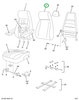 2501705C91 CUSHION BCK HI BRW V/V