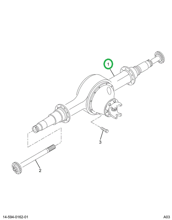 2502025C1 Housing, Rear Rear Axle