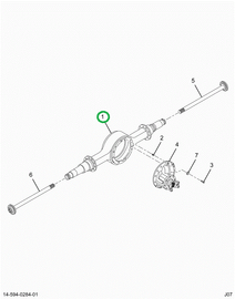 2502083C1 HOUSING R/R AXLE AIR 14HRB