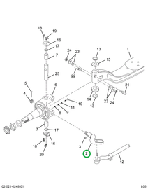 2502156C1 ARM STRG TIE ROD LT 02ADC