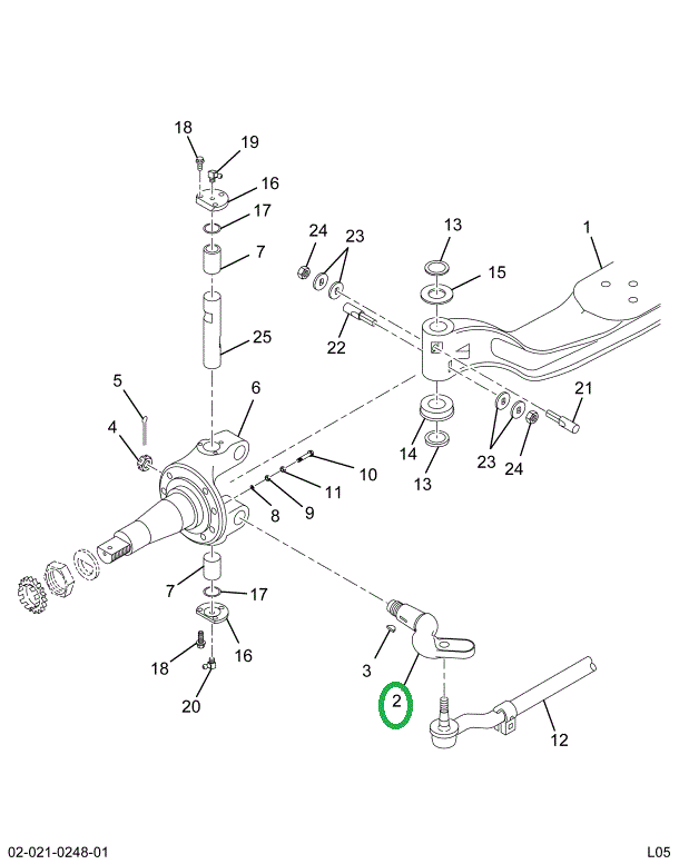 2502157C1 Arm, Tie Rod, Steering, Rh
