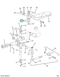 2502184C91 Bearing, Thrust, W/ Seal