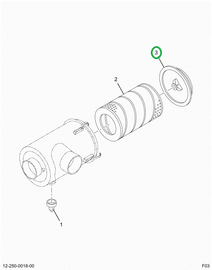 2502509C1 COVER AIR CLEANER
