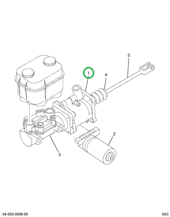 2502522C92 HYDROVAC,HEAD PWR BRK CYL L/MO